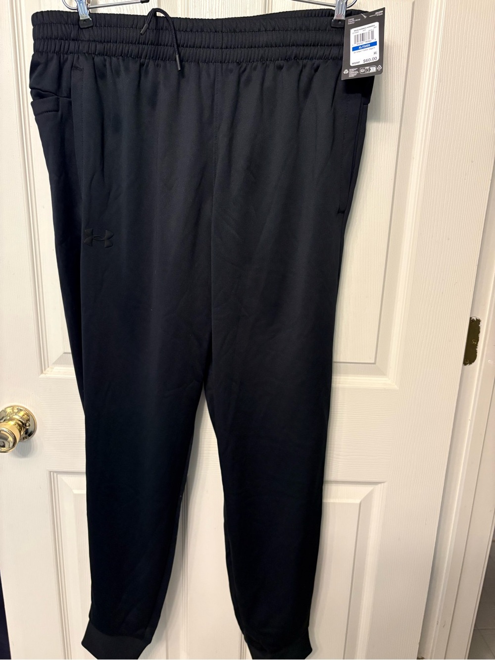 NWT Under Armour Men's UA Armour Fleece Jogger Pants Loose Fit Black Size XXL
